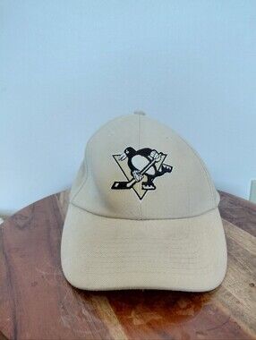 NHL x Reebok Pittsburgh Penguins Hockey Sports Cream Color Hat OS